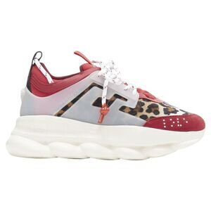 Versace Chain Reaction Wild Leopard low chunky sneaker